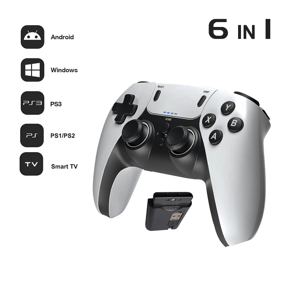 Wireless Gaming Controller — 2.4G, Compatible with PS1/PS2/PS3, PC & Android