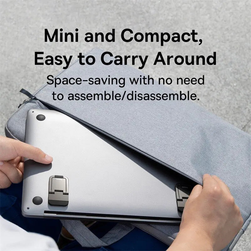 Baseus Foldable Laptop Stand — Adjustable Aluminium Riser with Cooling