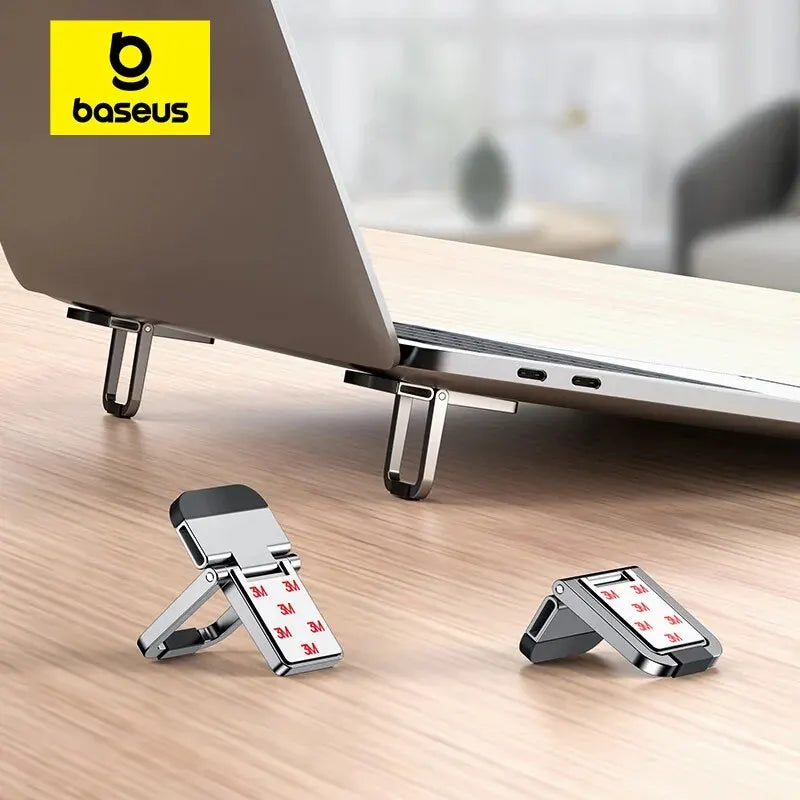 Baseus Foldable Laptop Stand — Adjustable Aluminium Riser with Cooling