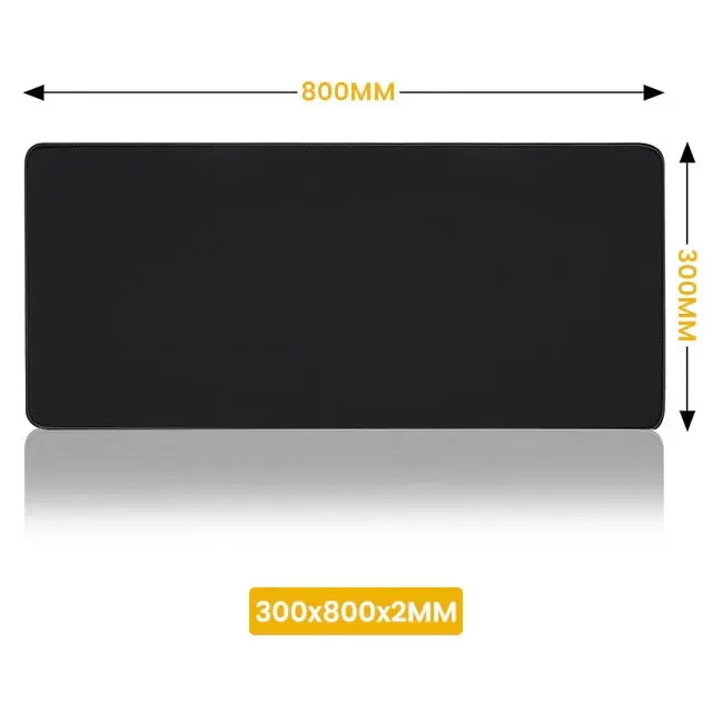 XXL Anime Gaming Mouse Pad — Stitched Edge, Non-Slip Rubber Base, Multiple Sizes