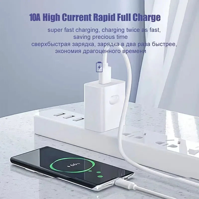 100W USB-C Fast Charging Cable Pack — 6A, TPE Braided (2 or 3 Pack)