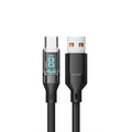 Fast Charging Cable with LCD Watt Display — Up to 120W, USB-C & Lightning