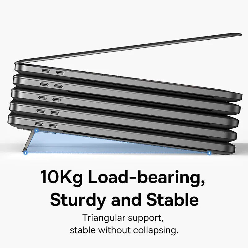 Baseus Foldable Laptop Stand — Adjustable Aluminium Riser with Cooling