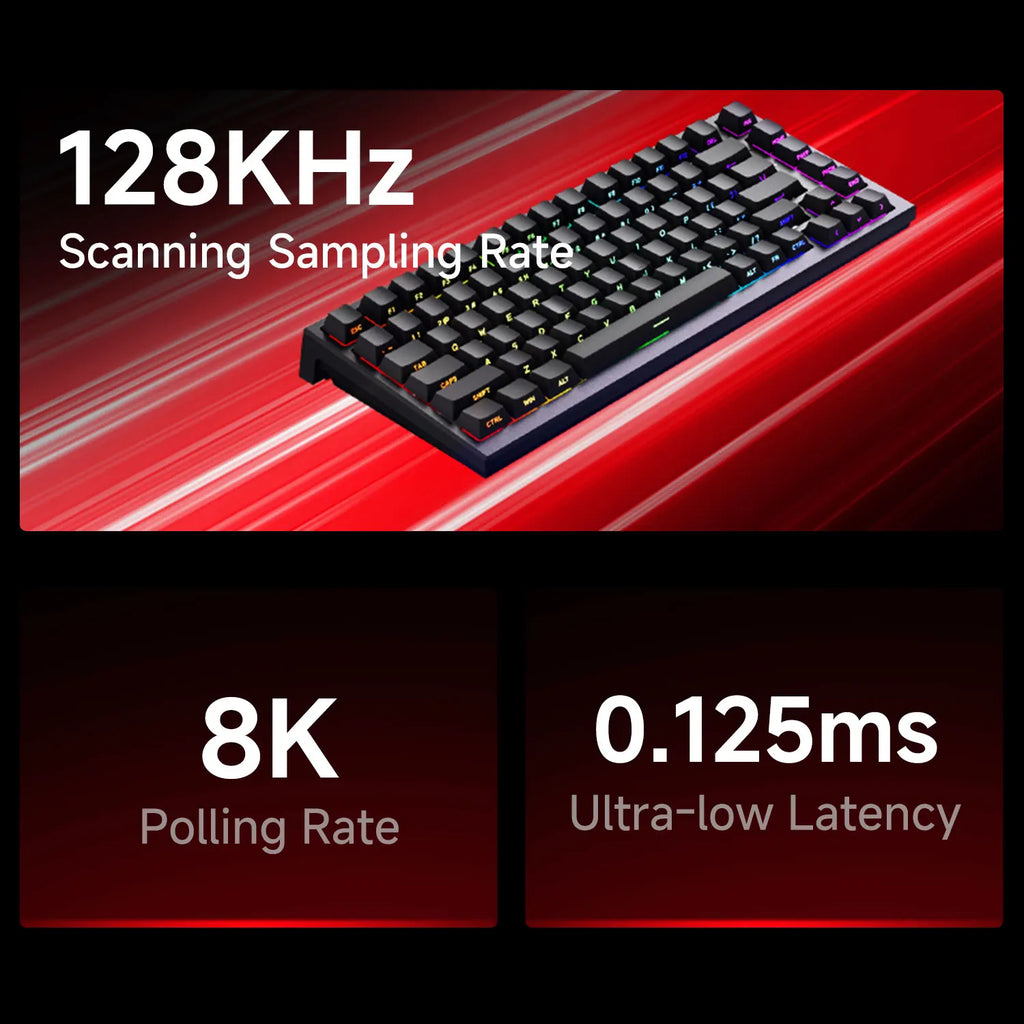 AKKO TAC75 HE — 75% Magnetic Switch Gaming Keyboard, Rapid Trigger 0.005mm, 8K Polling