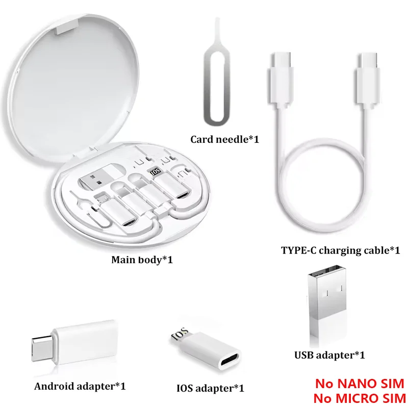 Kit d'adaptateurs de charge USB multiples