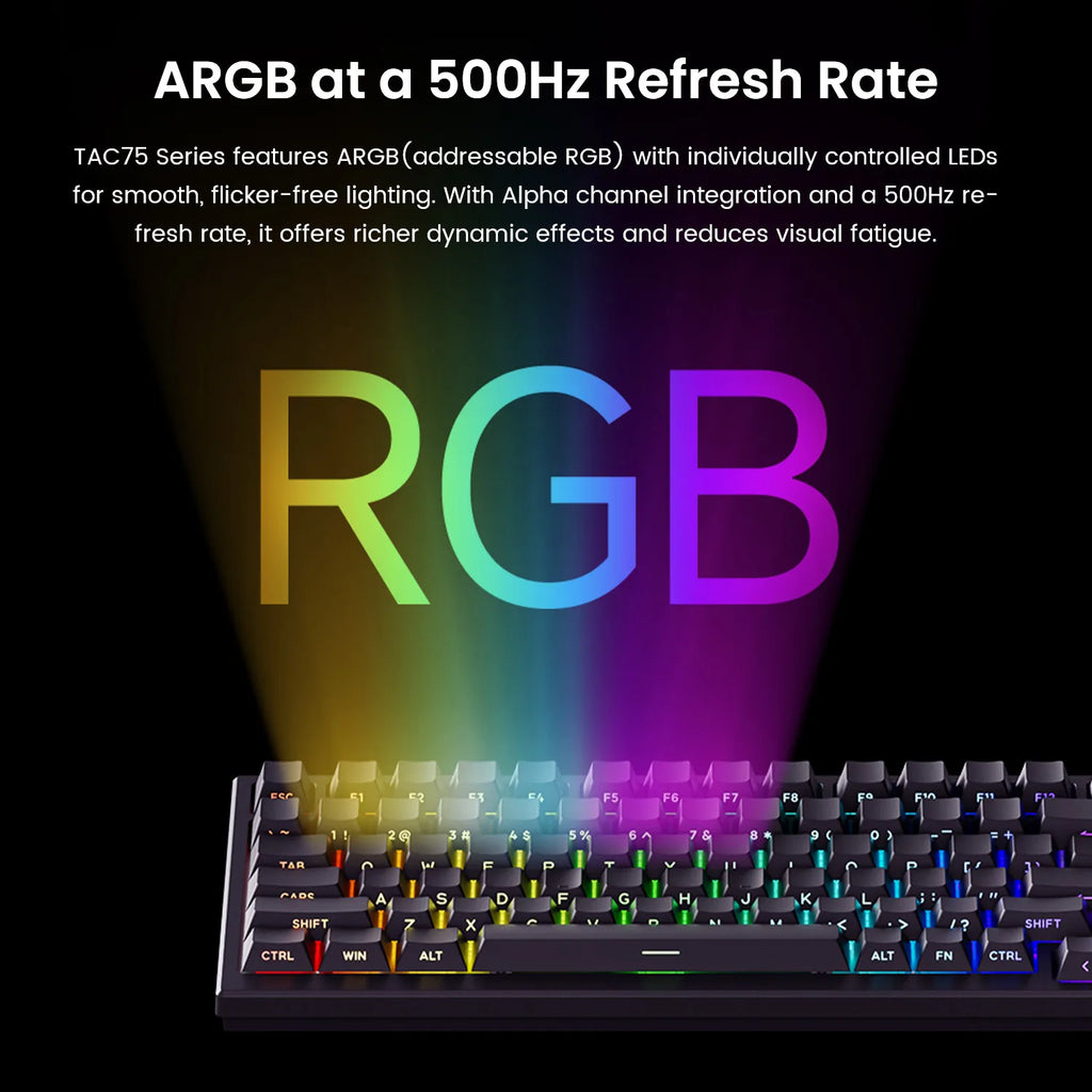 AKKO TAC75 HE — 75% Magnetic Switch Gaming Keyboard, Rapid Trigger 0.005mm, 8K Polling