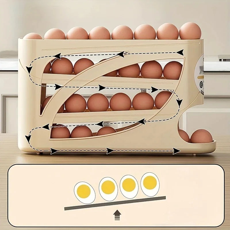 Eier-Roll-Dispenser für den Kühlschrank