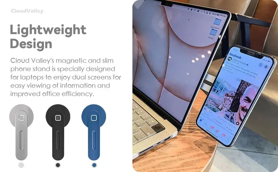 Magnetic Phone Holder for Laptop & Monitor