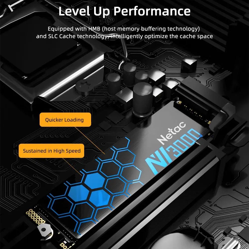 Netac NVMe SSD M.2 2280 — PCIe 3.0 Internal Solid State Drive (NV3000)