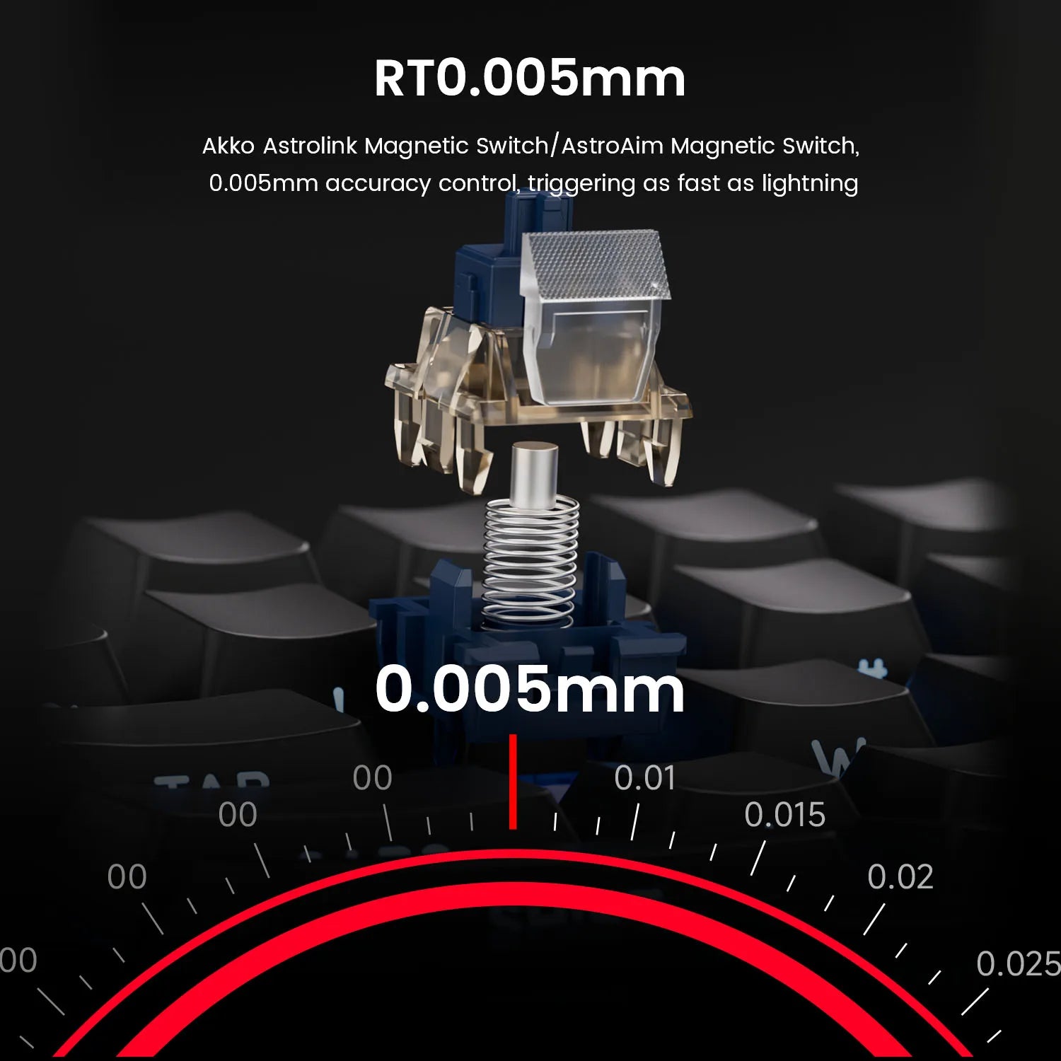 AKKO TAC75 HE — 75% Magnetic Switch Gaming Keyboard, Rapid Trigger 0.005mm, 8K Polling