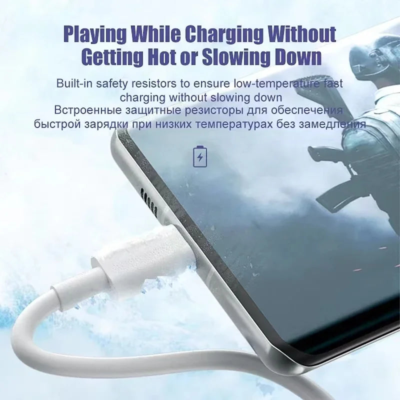 100W USB-C Fast Charging Cable Pack — 6A, TPE Braided (2 or 3 Pack)