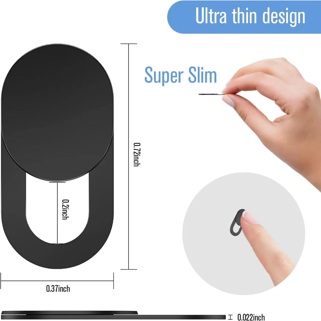 Webcam Privacy Cover Slider — Magnetic Shutter for Laptop, Phone & Tablet